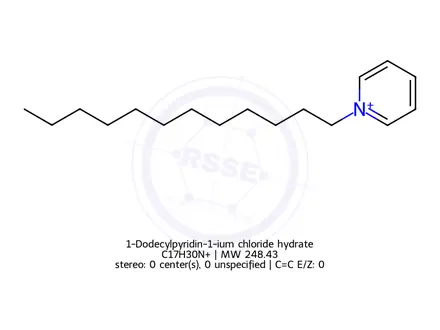 Chemical structure of 1-DODECYLPYRIDINIUM CHLORIDE HYDRATE, 98 %