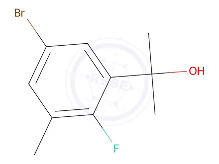 Chemical structure of 2-(5-Bromo-2-fluoro-3-methylphenyl)propan-2-ol