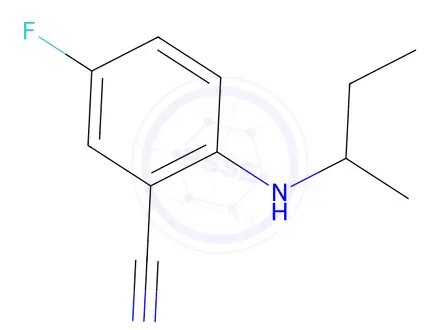 Chemical structure of 2-(Sec-butylamino)-5-fluorobenzonitrile