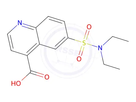 Chemical structure of 6-(N,N-Diethylsulfamoyl)quinoline-4-carboxylic acid