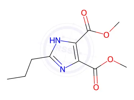 Chemical structure of 2-Propyl-1H-imidazole-4,5-dicarboxylic acid diethyl ester