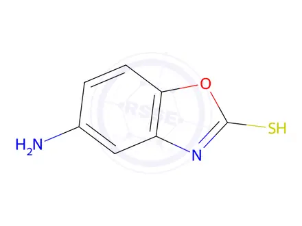 Chemical structure of 5-Aminobenzoxazole-2-thiol