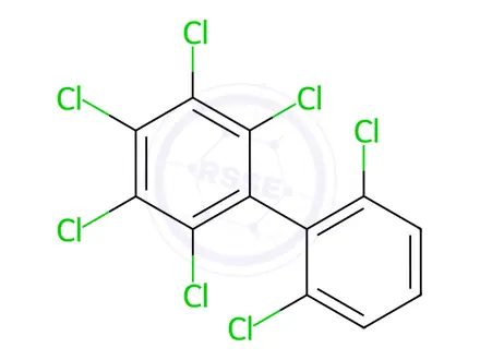 Chemical structure of 2,2',3,4,5,6,6'-Heptachlorobiphenyl