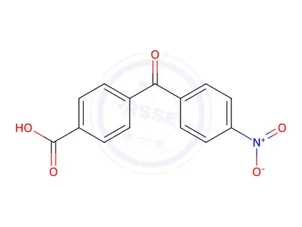 Chemical structure of 4-(4-Nitrobenzoyl)benzoic acid
