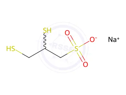 Chemical structure of Unithiol