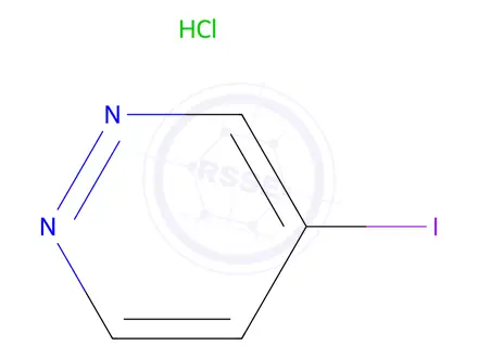 Chemical structure of 4-Iodopyridazine hydrochloride