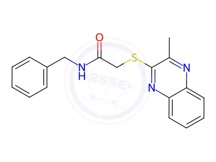 Chemical structure of N-Benzyl-2-((3-methylquinoxalin-2-yl)thio)acetamide