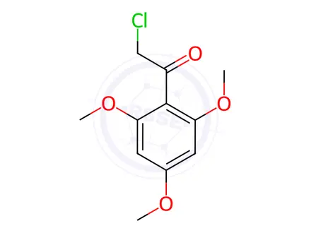 Chemical structure of 2-Chloro-1-(2,4,6-trimethoxy-phenyl)-ethanone