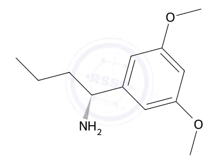 Chemical structure of (R)-1-(3,5-dimethoxyphenyl)butan-1-amine