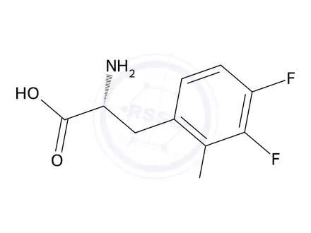 Chemical structure of (R)-2-Amino-3-(2,3,4-trifluorophenyl)propanoic acid