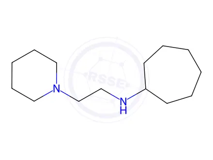 Chemical structure of N-(2-(piperidin-1-yl)ethyl)cycloheptanamine