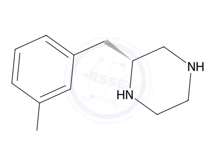 Chemical structure of (R)-2-(3-Chlorobenzyl)piperazine