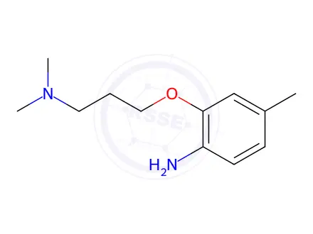 Chemical structure of N-[3-(2-Amino-5-methylphenoxy)propyl]-N,N-dimethylamine