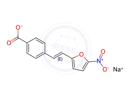 Chemical structure of Sodium nifurstyrenate