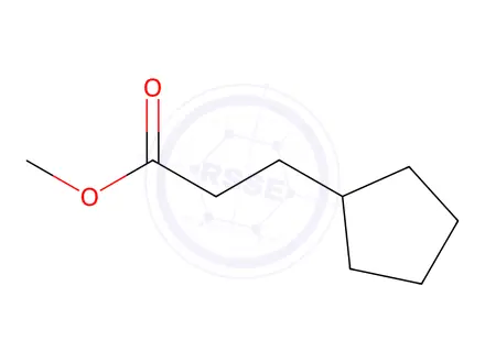 Chemical structure of Methyl cyclopentanepropanoate