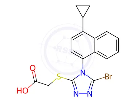 Chemical structure of Lesinurad