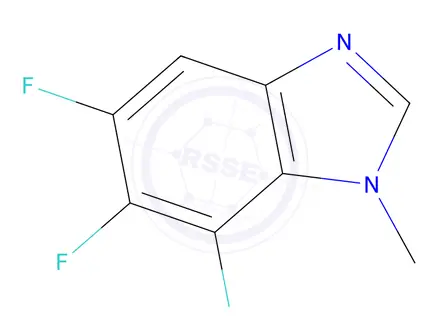 Chemical structure of 5,6,7-trifluoro-1-methyl-1H-1,3-benzodiazole