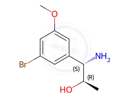 Chemical structure of (1S,2R)-1-AMINO-1-(3-BROMO-5-METHOXYPHENYL)PROPAN-2-OL