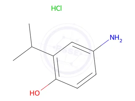 Chemical structure of 4-Amino-2-(propan-2-yl)phenol hydrochloride
