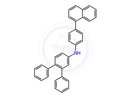 Chemical structure of N-(4-(Naphthalen-1-yl)phenyl)-[1,1':2',1''-terphenyl]-4'-amine