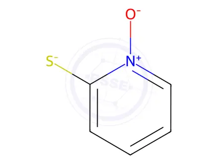 Chemical structure of 2-mercaptopyridine n-oxide sodium salt hydrate