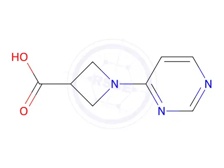 Chemical structure of 1-(Pyrimidin-4-yl)azetidine-3-carboxylic acid