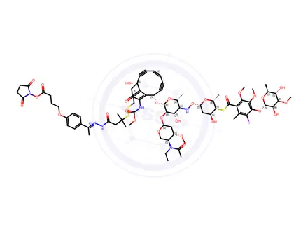 Chemical structure of N-Ac-γ-Calicheamicin-AcBut-NHS ester
