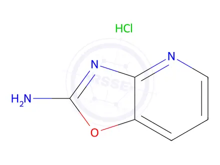 Chemical structure of Oxazolo[4,5-b]pyridin-2-amine, hydrochloride