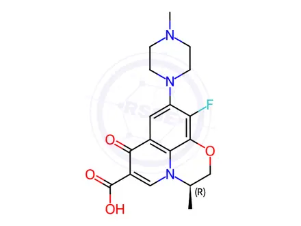 Chemical structure of Levofloxacin Impurity 128
