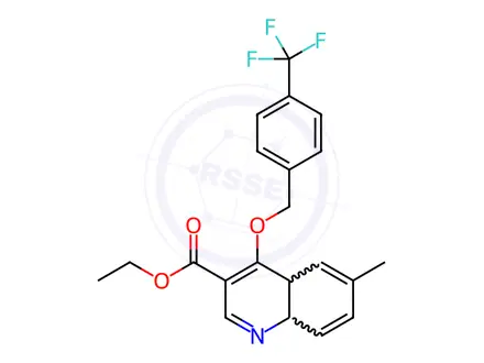 Chemical structure of Ethyl 6-methyl-4-{[4-(trifluoromethyl)phenyl]methoxy}-4a,8a-dihydroquinoline-3-carboxylate