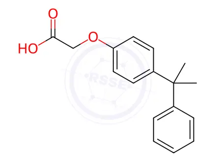 Chemical structure of [4-(1-Methyl-1-phenylethyl)phenoxy]acetic acid