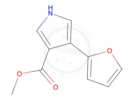 Chemical structure of Methyl 4-(furan-2-yl)-1H-pyrrole-3-carboxylate