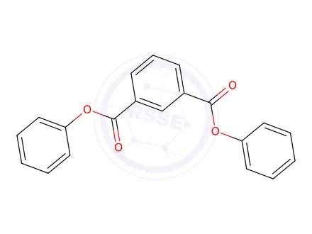 Chemical structure of Isophthalic acid, bis-phenyl ester