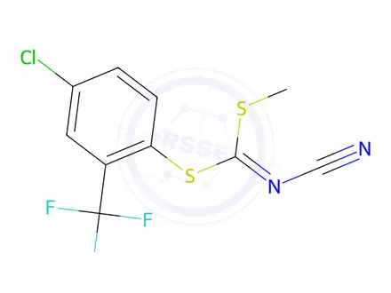 Chemical structure of [4-CHLORO-2-(TRIFLUOROMETHYL)PHENYL] METHYL CYANOCARBONIMIDODITHIOATE
