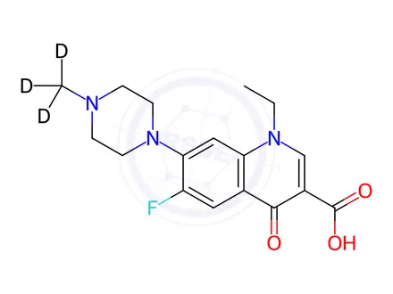Chemical structure of Pefloxacin-d3A