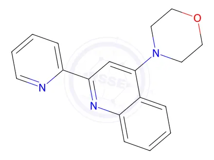 Chemical structure of 4-(2-(Pyridin-2-yl)quinolin-4-yl)morpholine