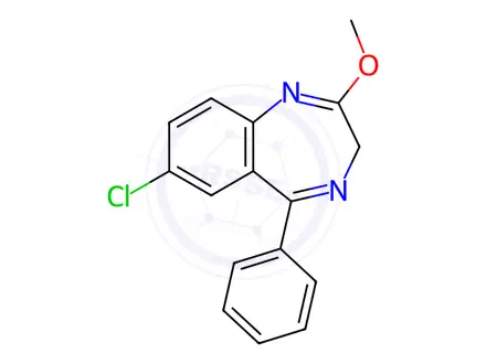 Chemical structure of Diazepam Impurity 6 (Diazepam EP Impurity F)