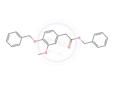 Chemical structure of 3-Methoxy-4-(phenylmethoxy)benzeneacetic Acid Phenylmethyl Ester
