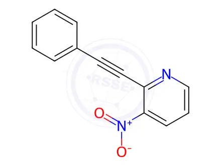 Chemical structure of 3-Nitro-2-(phenylethynyl)pyridine