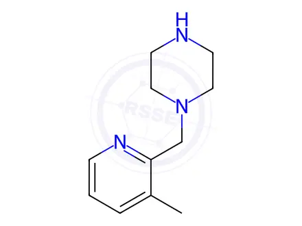Chemical structure of 1-((3-Methylpyridin-2-yl)methyl)piperazine