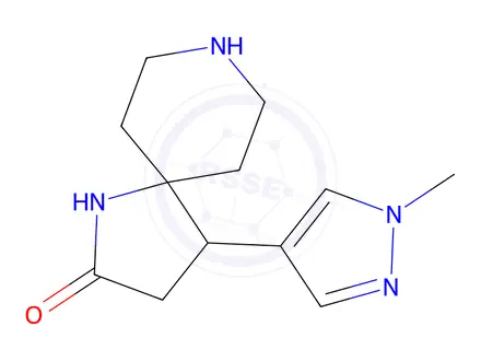 Chemical structure of 4-(1-Methyl-1H-Pyrazol-4-Yl)-1,8-Diazaspiro[4.5]Decan-2-One