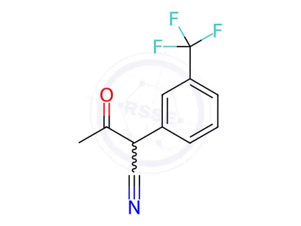 Chemical structure of 3-Oxo-2-[3-(trifluoromethyl)phenyl]butanenitrile