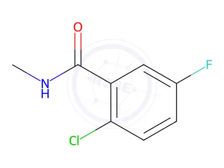 Chemical structure of Benzamide, 2-chloro-5-fluoro-N-methyl-