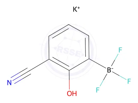 Chemical structure of potassium (3-cyano-2-hydroxyphenyl)trifluoroborate