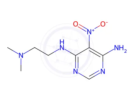 Chemical structure of N4-(2-(Dimethylamino)ethyl)-5-nitropyrimidine-4,6-diamine