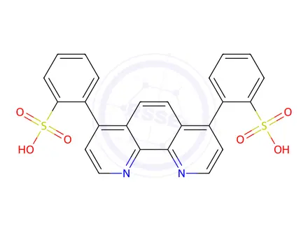 Chemical structure of 2,2'-(1,10-Phenanthroline-4,7-diyl)dibenzenesulfonic acid