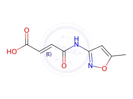 Chemical structure of 4-[(5-METHYLISOXAZOL-3-YL)AMINO]-4-OXOBUT-2-ENOIC ACID