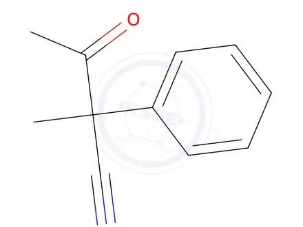 Chemical structure of 2-Methyl-3-oxo-2-phenylbutanenitrile