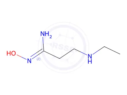 Chemical structure of 3-(Ethylamino)-n'-hydroxypropanimidamide
