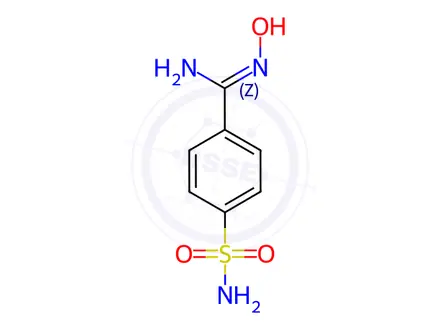 Chemical structure of N-hydroxy-4-sulfamoylbenzene-1-carboximidamide